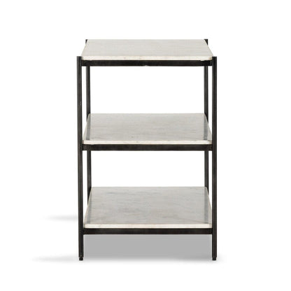 Four Hands - Marlow - Felix Large Nightstand - Polished White Marble - 234788-002 veiw 3
