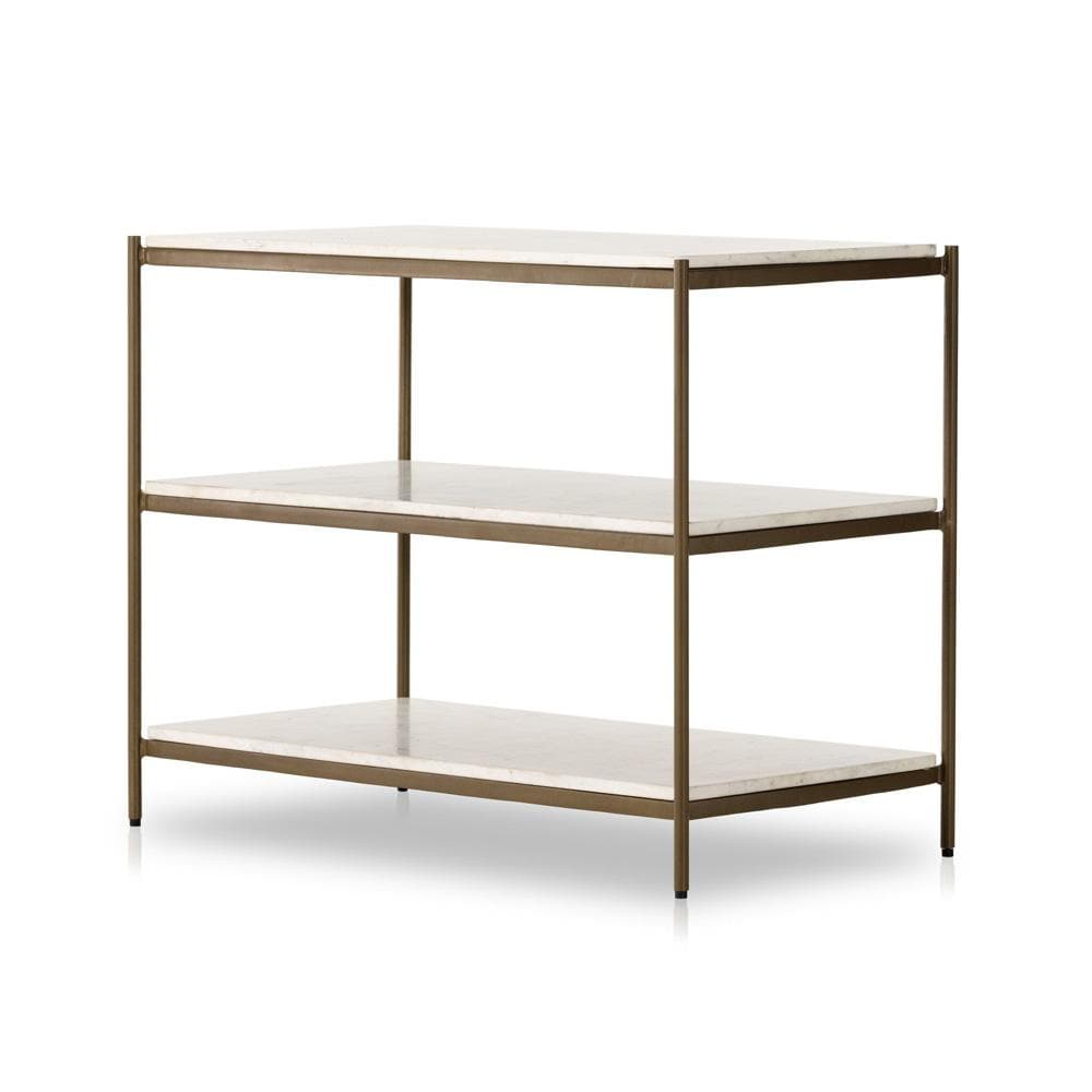 Four Hands - Marlow - Felix Large Nightstand - Polished White Marble - 234788-001 veiw 1