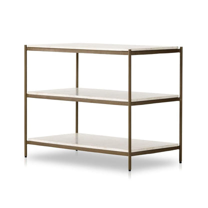 Four Hands - Marlow - Felix Large Nightstand - Polished White Marble - 234788-001 veiw 1