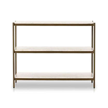 Four Hands - Marlow - Felix Large Nightstand - Polished White Marble - 234788-001 veiw 2