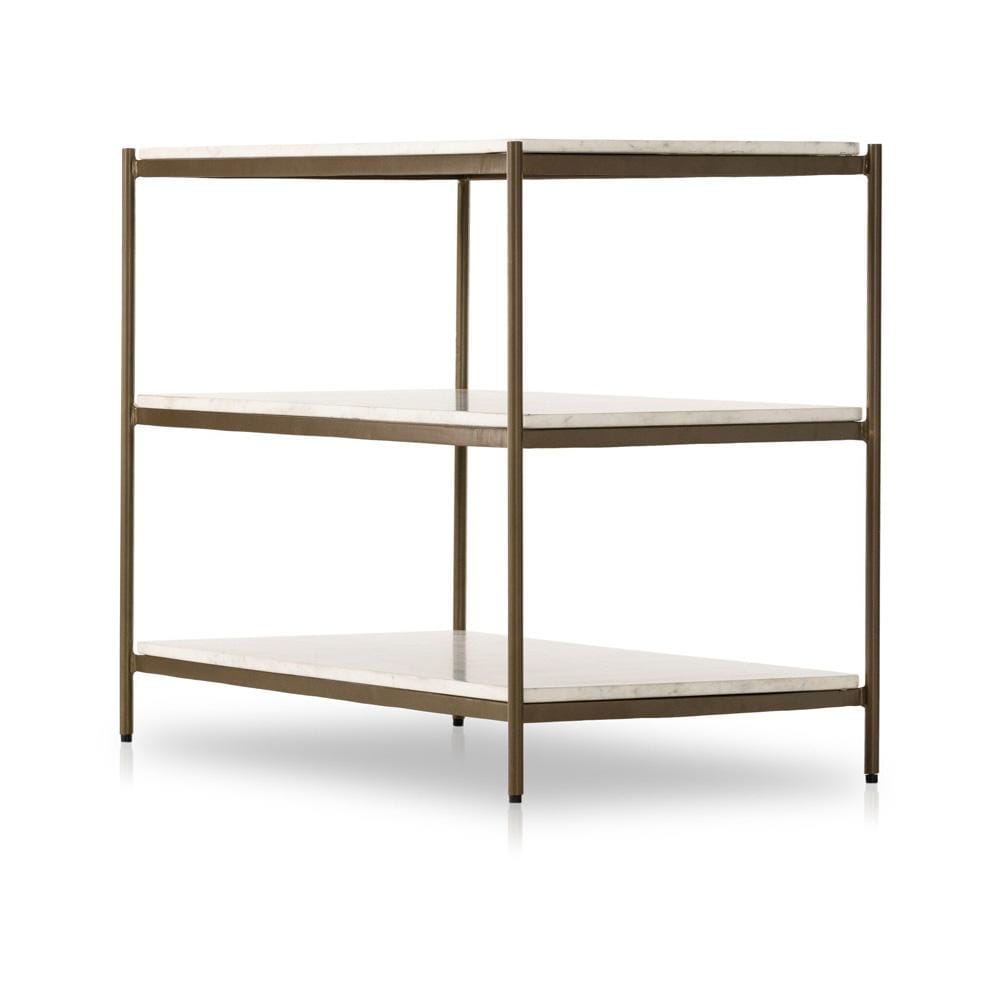 Four Hands - Marlow - Felix Large Nightstand - Polished White Marble - 234788-001 veiw 3