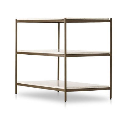 Four Hands - Marlow - Felix Large Nightstand - Polished White Marble - 234788-001 veiw 3