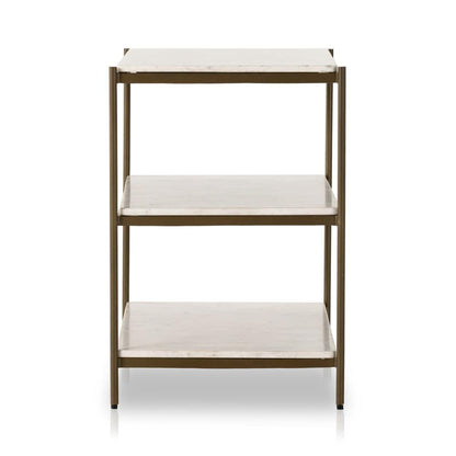 Four Hands - Marlow - Felix Large Nightstand - Polished White Marble - 234788-001 veiw 4