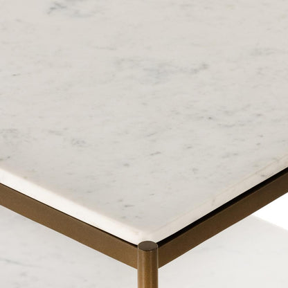 Four Hands - Marlow - Felix Large Nightstand - Polished White Marble - 234788-001 veiw 8