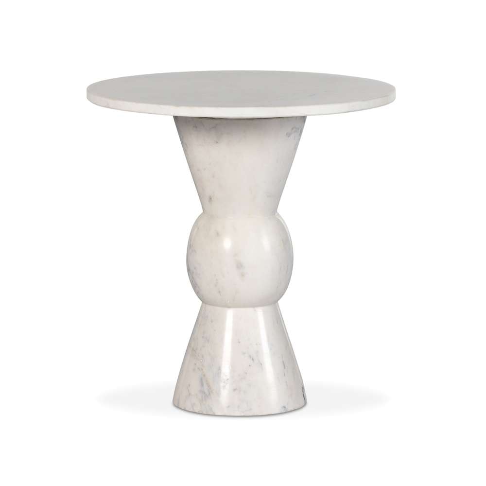 Four Hands - Marlow - Fox End Table-Polished White Marble - 237793-001 veiw 1