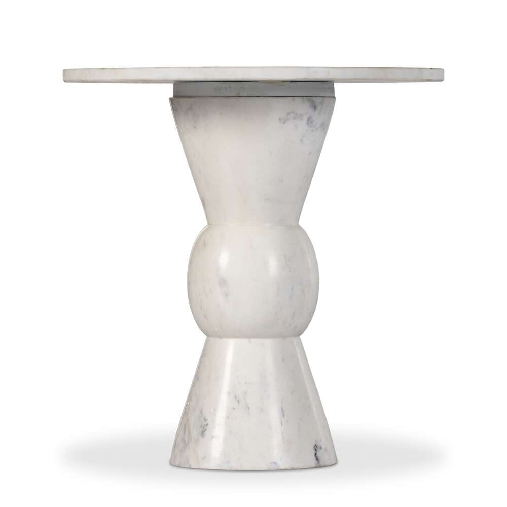 Four Hands - Marlow - Fox End Table-Polished White Marble - 237793-001 veiw 2