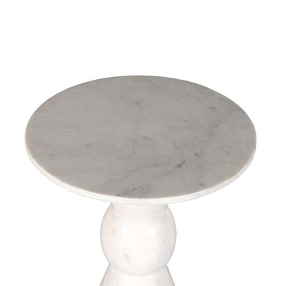 Four Hands - Marlow - Fox End Table-Polished White Marble - 237793-001 veiw 3
