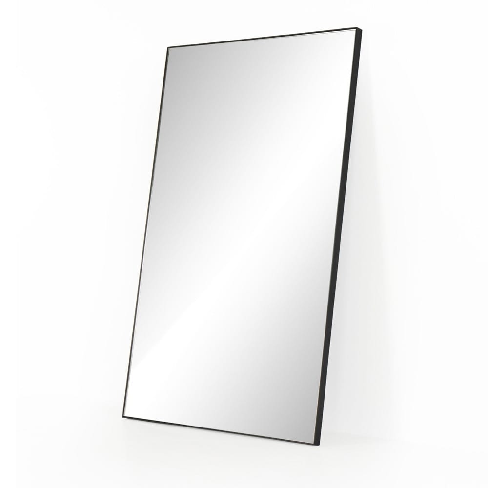 Four Hands - Marlow - Georgina Rectangle Floor Mirror - Iron Matte Black - 237386-002 veiw 1