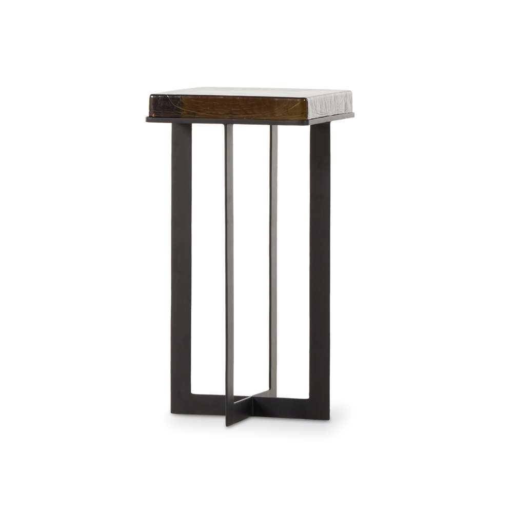 Four Hands - Marlow - Giselle End Table-Amber Cast Glass - 237786-001 veiw 1