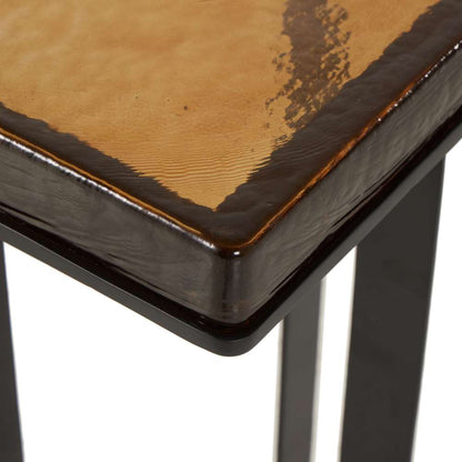 Four Hands - Marlow - Giselle End Table-Amber Cast Glass - 237786-001 veiw 2