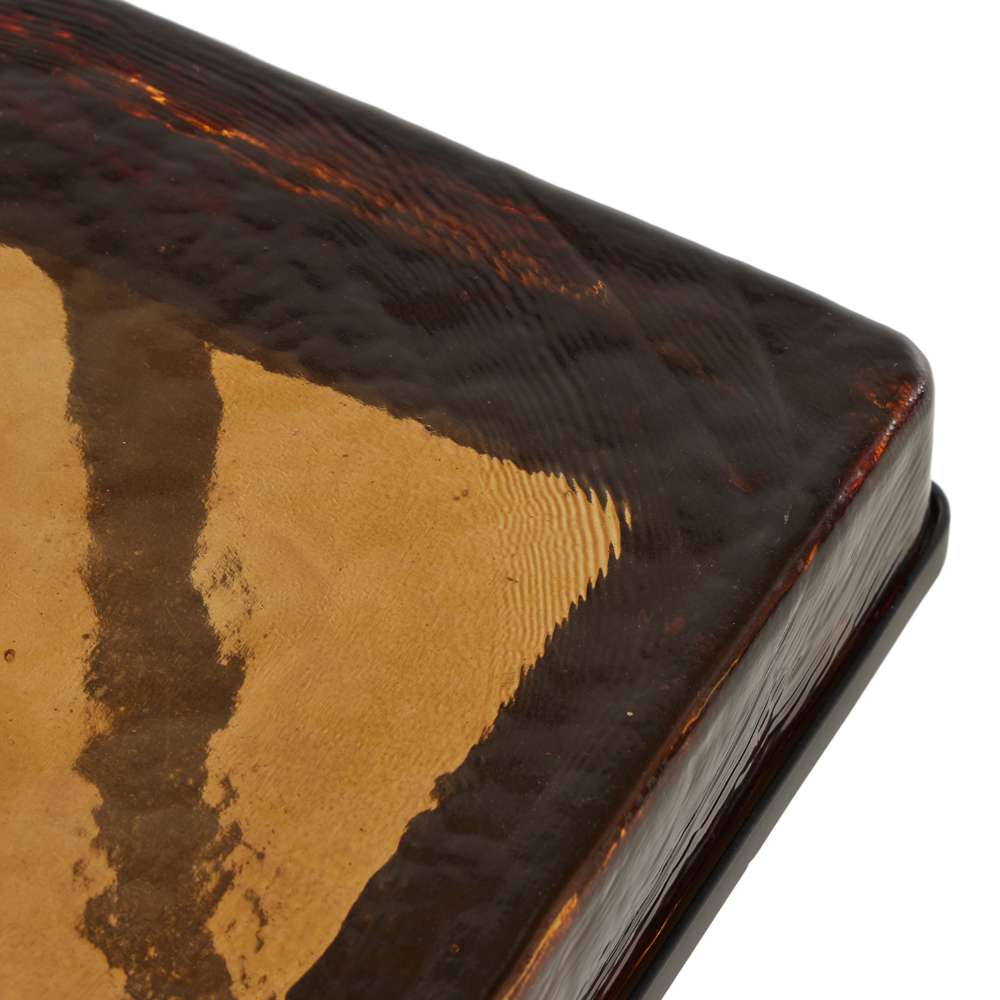 Four Hands - Marlow - Giselle End Table-Amber Cast Glass - 237786-001 veiw 5