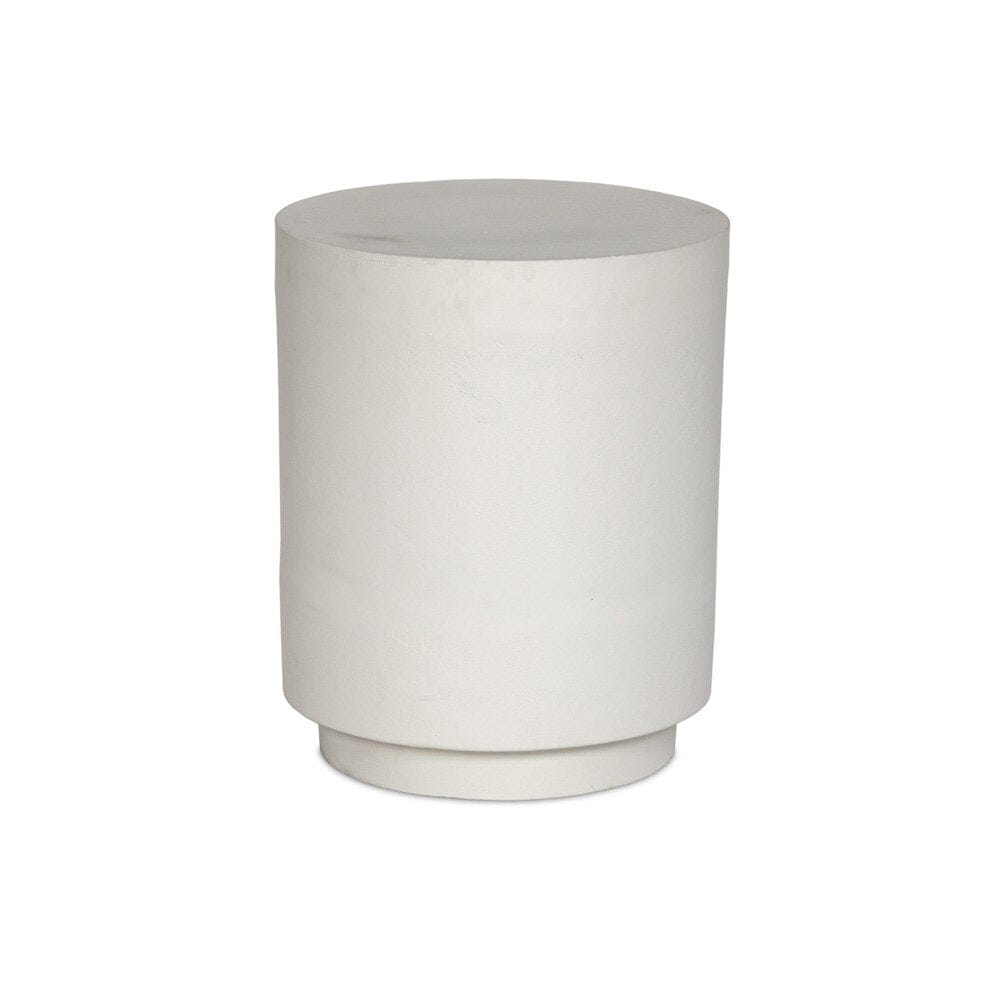 Four Hands - Marlow - Javi Outdoor End Table - Matte White Cast Aluminum - 234500-002 veiw 2