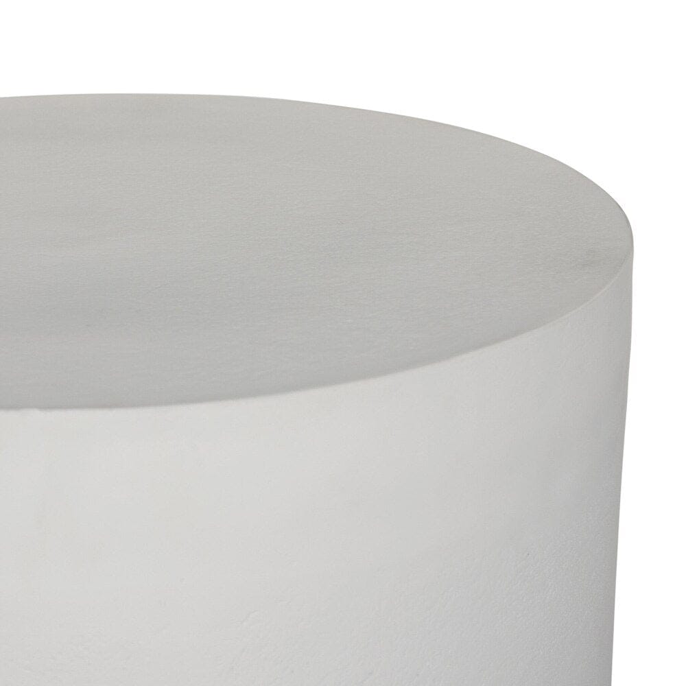 Four Hands - Marlow - Javi Outdoor End Table - Matte White Cast Aluminum - 234500-002 veiw 4