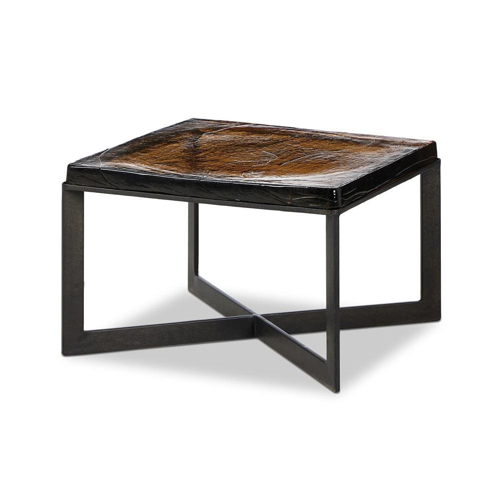 Four Hands - Marlow - Lennie Cast Glass Bunching Table - Amber Cast Glass - 239914-001 veiw 1