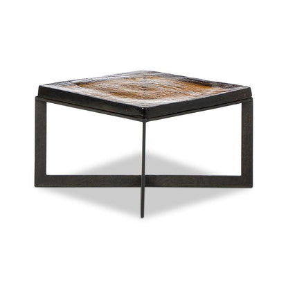 Four Hands - Marlow - Lennie Cast Glass Bunching Table - Amber Cast Glass - 239914-001 veiw 3