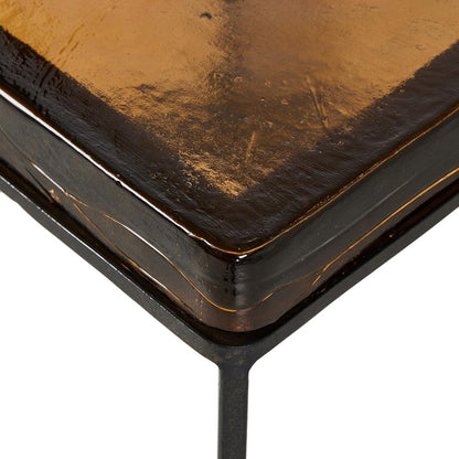 Four Hands - Marlow - Lennie Cast Glass Bunching Table - Amber Cast Glass - 239914-001 veiw 9