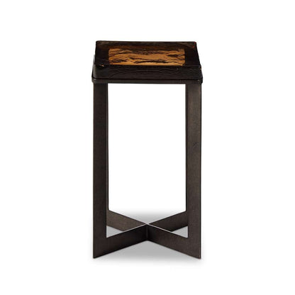 Four Hands - Marlow - Lennie Cast Glass End Table - Amber - 239911-001 veiw 1
