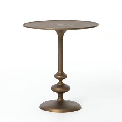 Four Hands - Marlow Matchstick Pedestal Table - Matte Brass - IMAR-07-MBR veiw 1