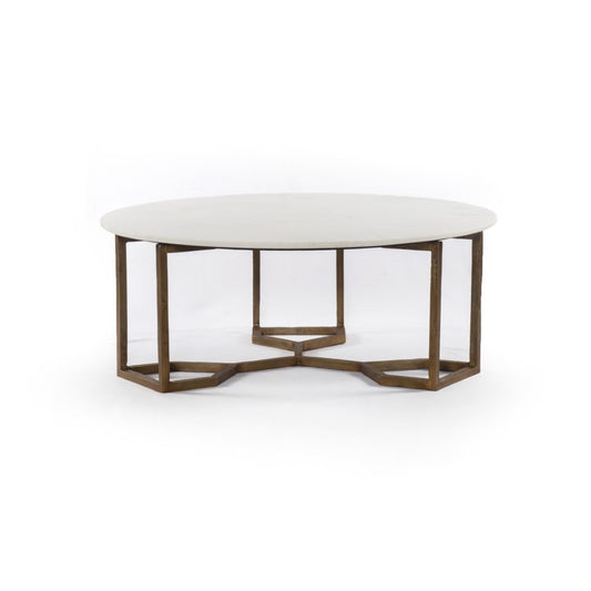 Four Hands - Naomi Coffee Table - Raw Brass - IMAR-186 veiw 1
