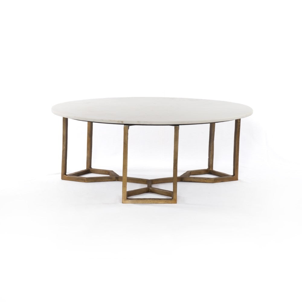 Four Hands - Naomi Coffee Table - Raw Brass - IMAR-186 veiw 4