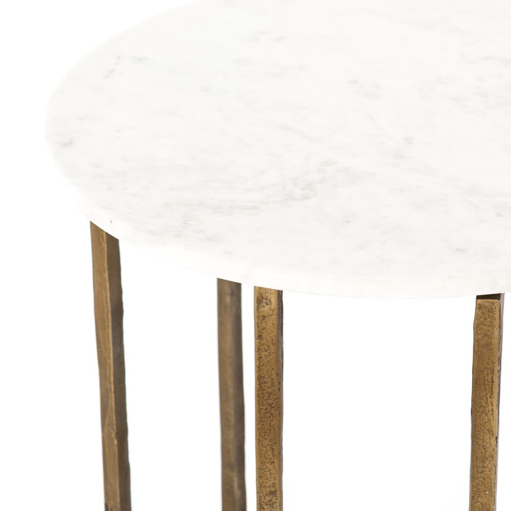 Four Hands - Naomi Marble End Table - IMAR-205 veiw 3