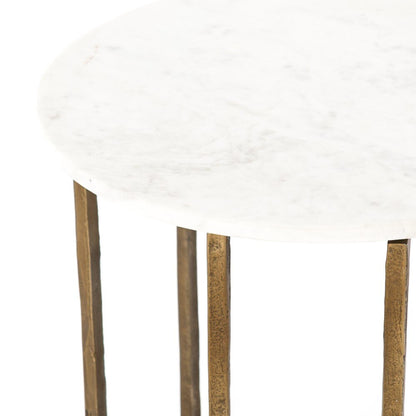 Four Hands - Naomi Marble End Table - IMAR-205 veiw 3