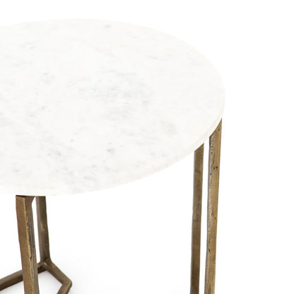 Four Hands - Naomi Marble End Table - IMAR-205 veiw 5