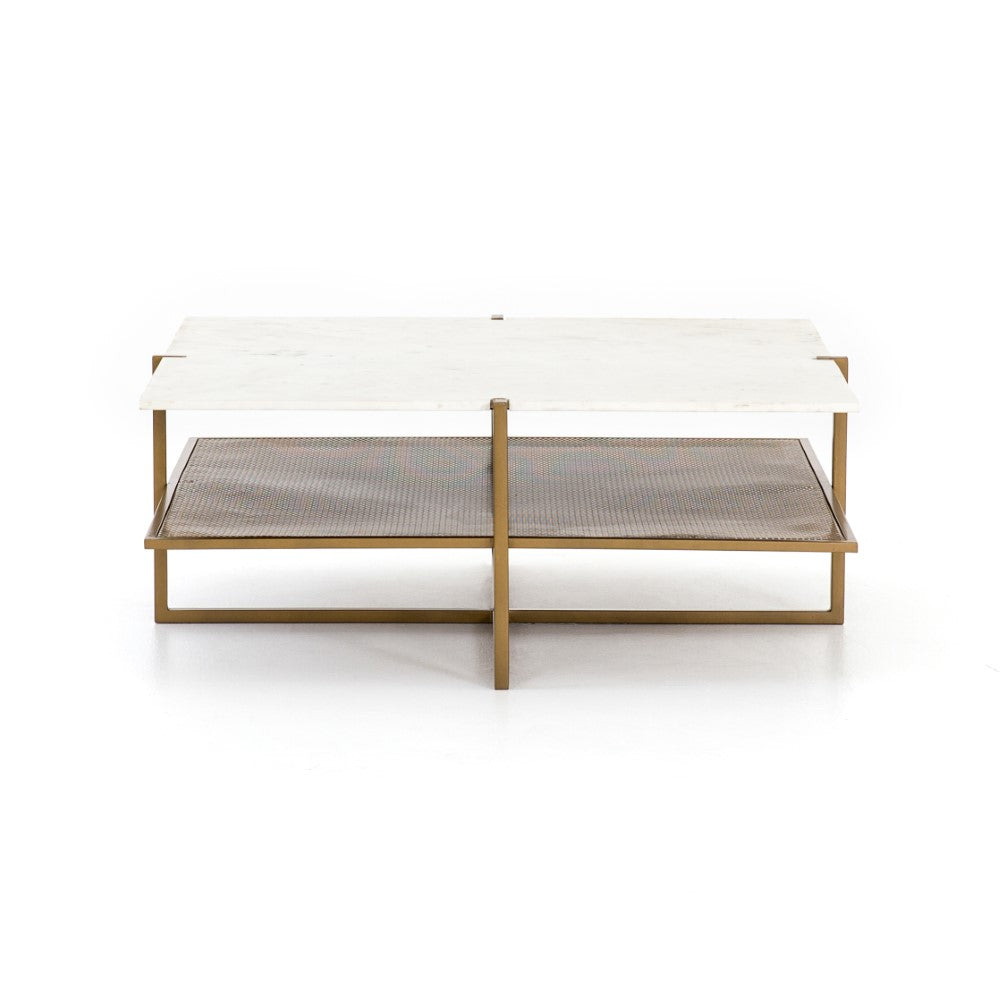 Four Hands - Olivia Square Coffee Table - Antique Brass - IMAR-189 veiw 6
