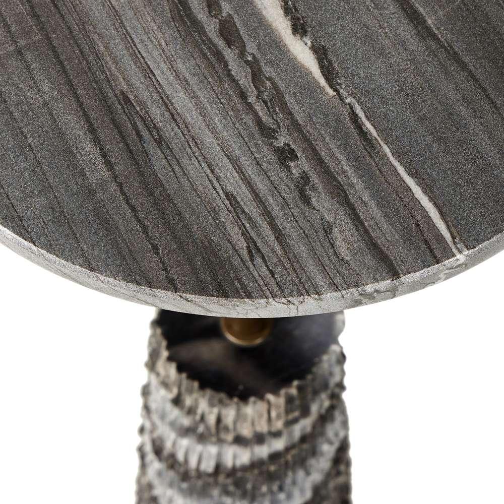 Four Hands - Marlow - Raven End Table-Ribbed Ebony Marble - 237795-001 veiw 2