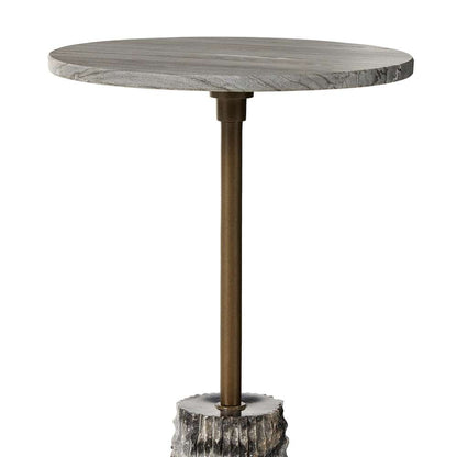 Four Hands - Marlow - Raven End Table-Ribbed Ebony Marble - 237795-001 veiw 6