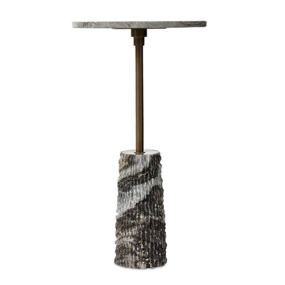 Four Hands - Marlow - Raven End Table-Ribbed Ebony Marble - 237795-001 veiw 8