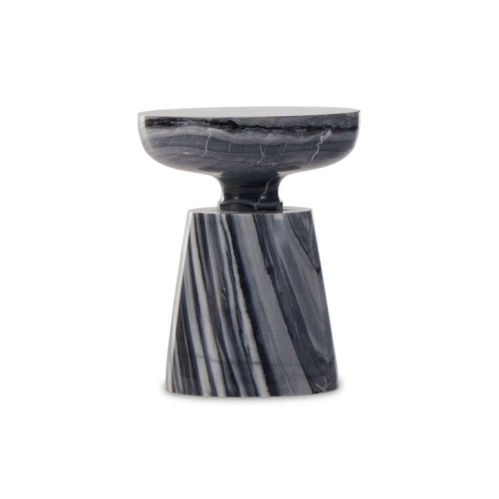 Four Hands - Marlow - Rowe End Table-Ebony Marble - 237794-001 veiw 1