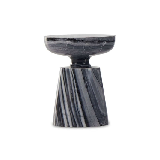 Four Hands - Marlow - Rowe End Table-Ebony Marble - 237794-001 veiw 1