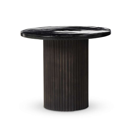 Four Hands - Marlow - Ruben End Table-Smoked Black Cast Glass - 237785-001 veiw 1