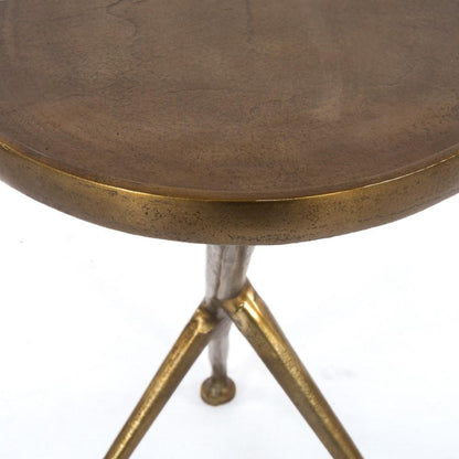Four Hands - Schmidt Accent Table - Raw Antique Brass - IMAR-112-RBS veiw 4