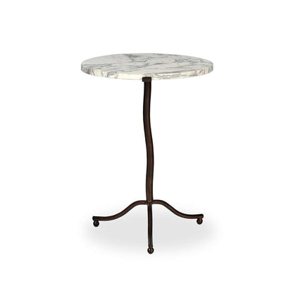 Four Hands - Marlow - Sophie End Table - Veined White Marble - 239557-001 veiw 2
