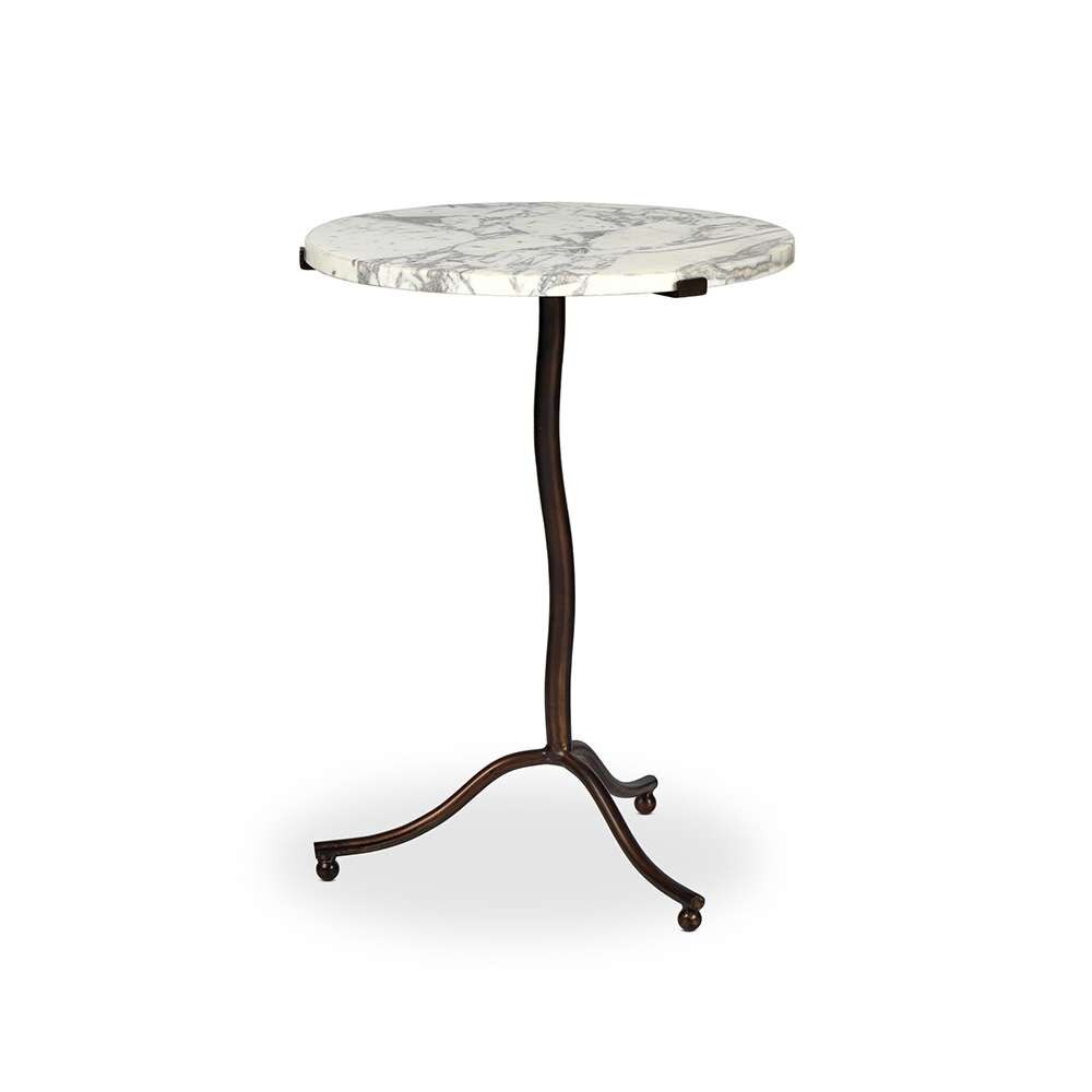 Four Hands - Marlow - Sophie End Table - Veined White Marble - 239557-001 veiw 9