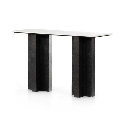 Four Hands - Marlow - Terrell Console Table - Polished White Marble - 226799-001 veiw 1