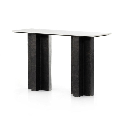 Four Hands - Marlow - Terrell Console Table - Polished White Marble - 226799-001 veiw 1