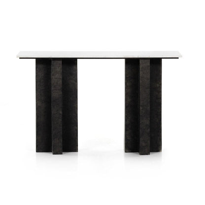 Four Hands - Marlow - Terrell Console Table - Polished White Marble - 226799-001 veiw 2