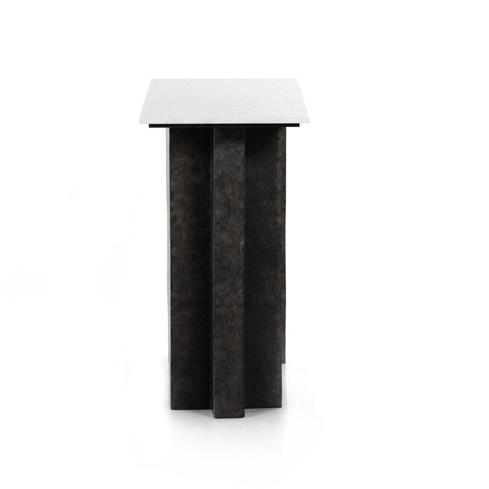Four Hands - Marlow - Terrell Console Table - Polished White Marble - 226799-001 veiw 3