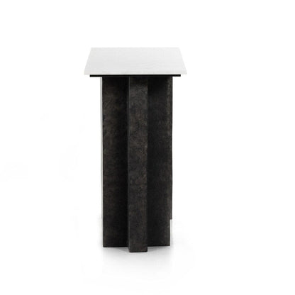 Four Hands - Marlow - Terrell Console Table - Polished White Marble - 226799-001 veiw 3