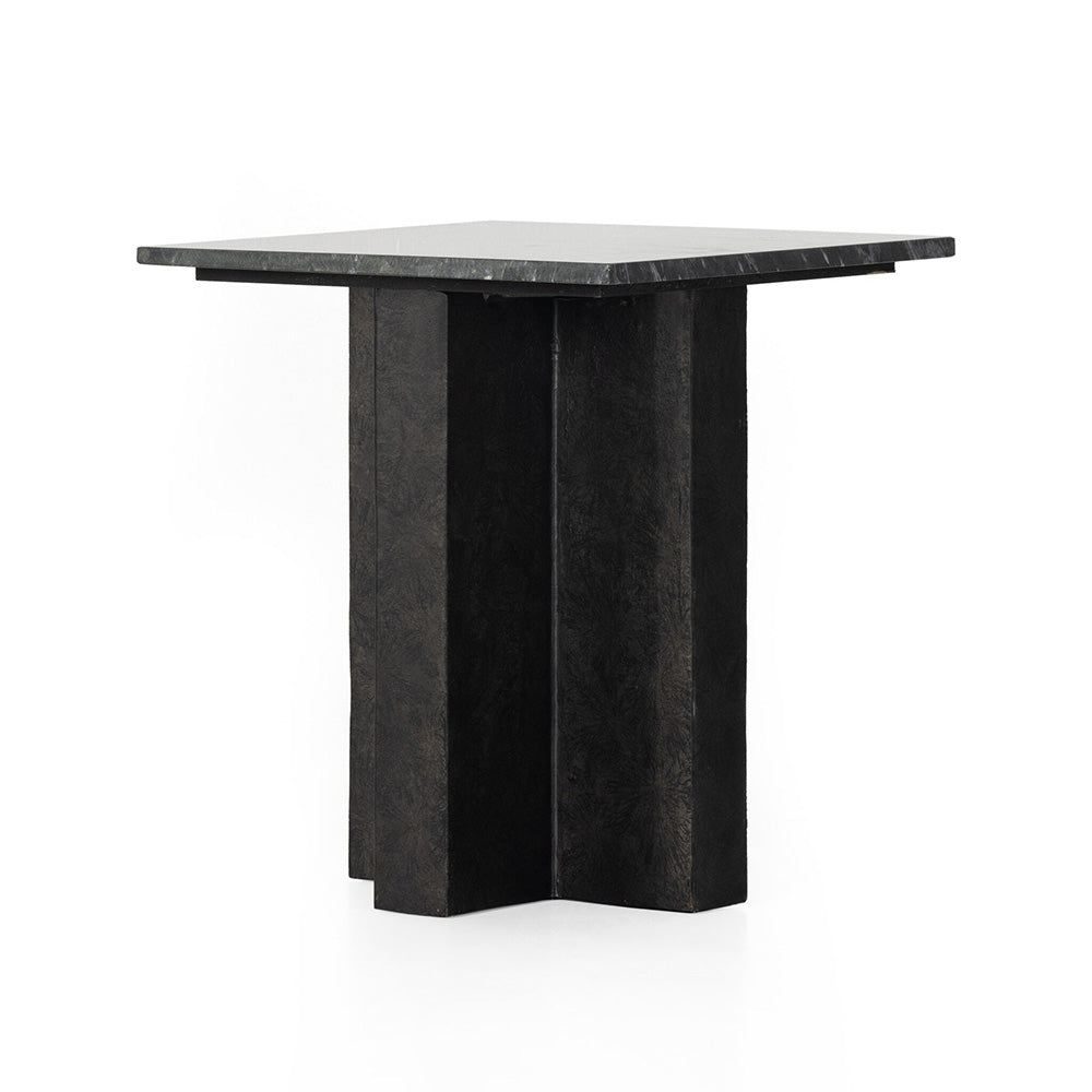 Four Hands - Marlow - Terrell End Table - Black Marble - 226638-002_CLOSEOUT view 1