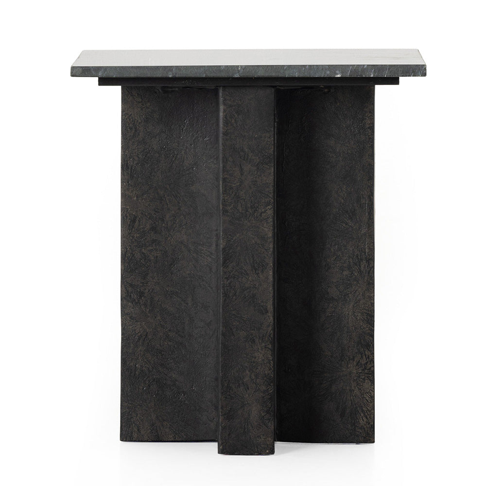 Four Hands - Marlow - Terrell End Table - Black Marble - 226638-002_CLOSEOUT view 2