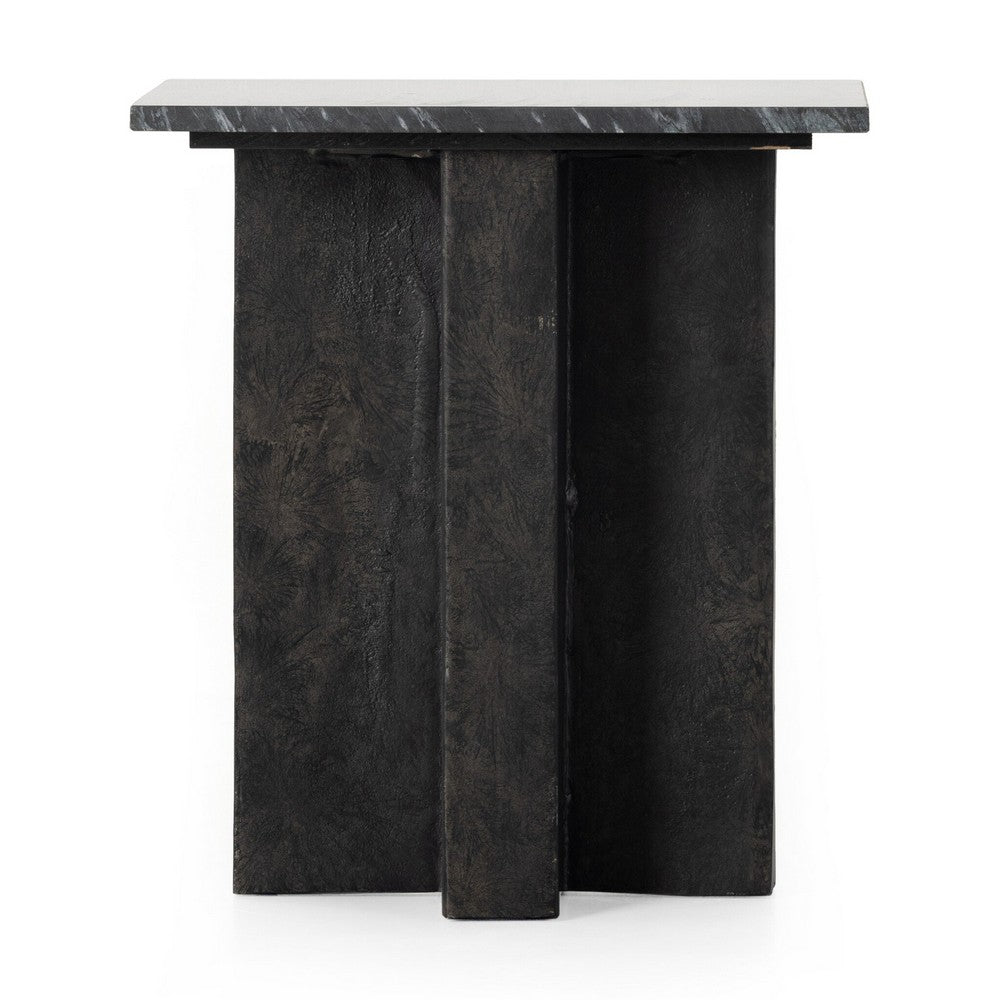 Four Hands - Marlow - Terrell End Table - Black Marble - 226638-002_CLOSEOUT view 3