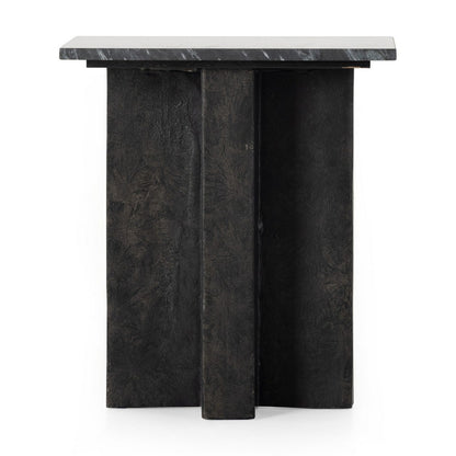 Four Hands - Marlow - Terrell End Table - Black Marble - 226638-002_CLOSEOUT view 3