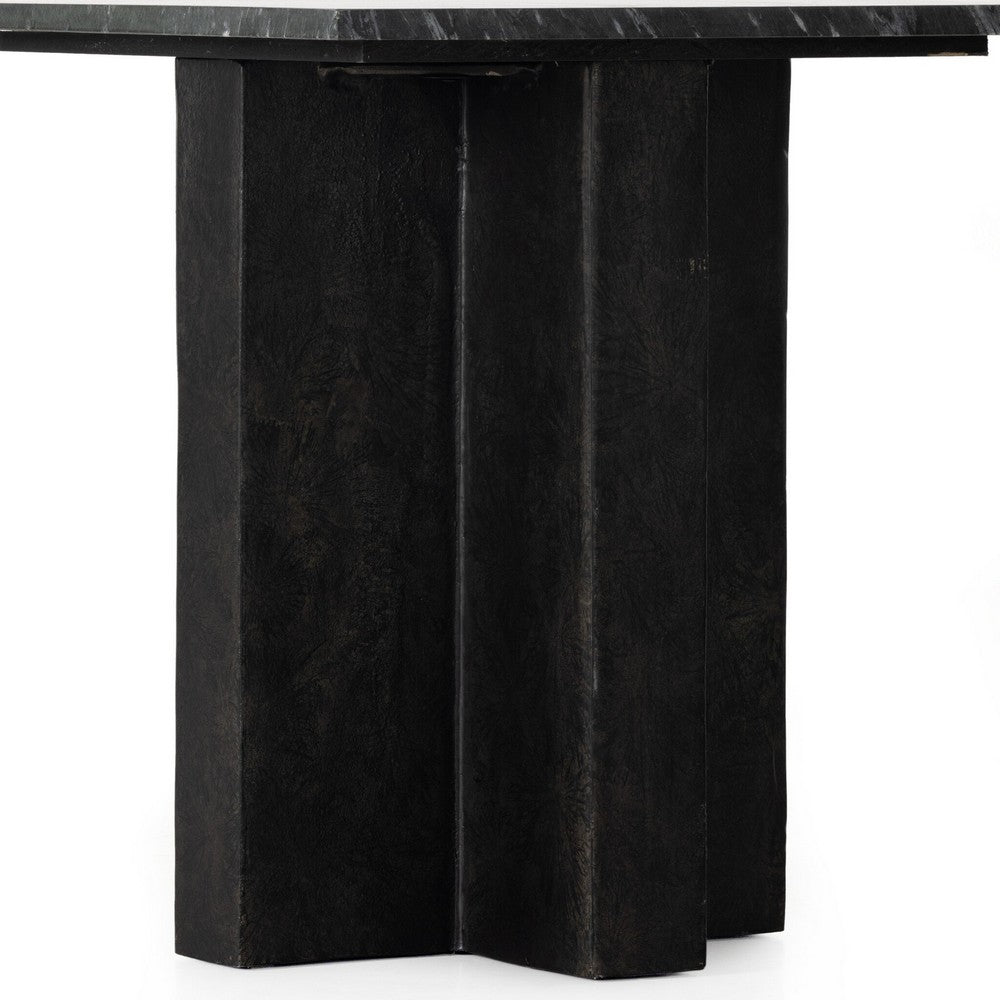 Four Hands - Marlow - Terrell End Table - Black Marble - 226638-002_CLOSEOUT view 4