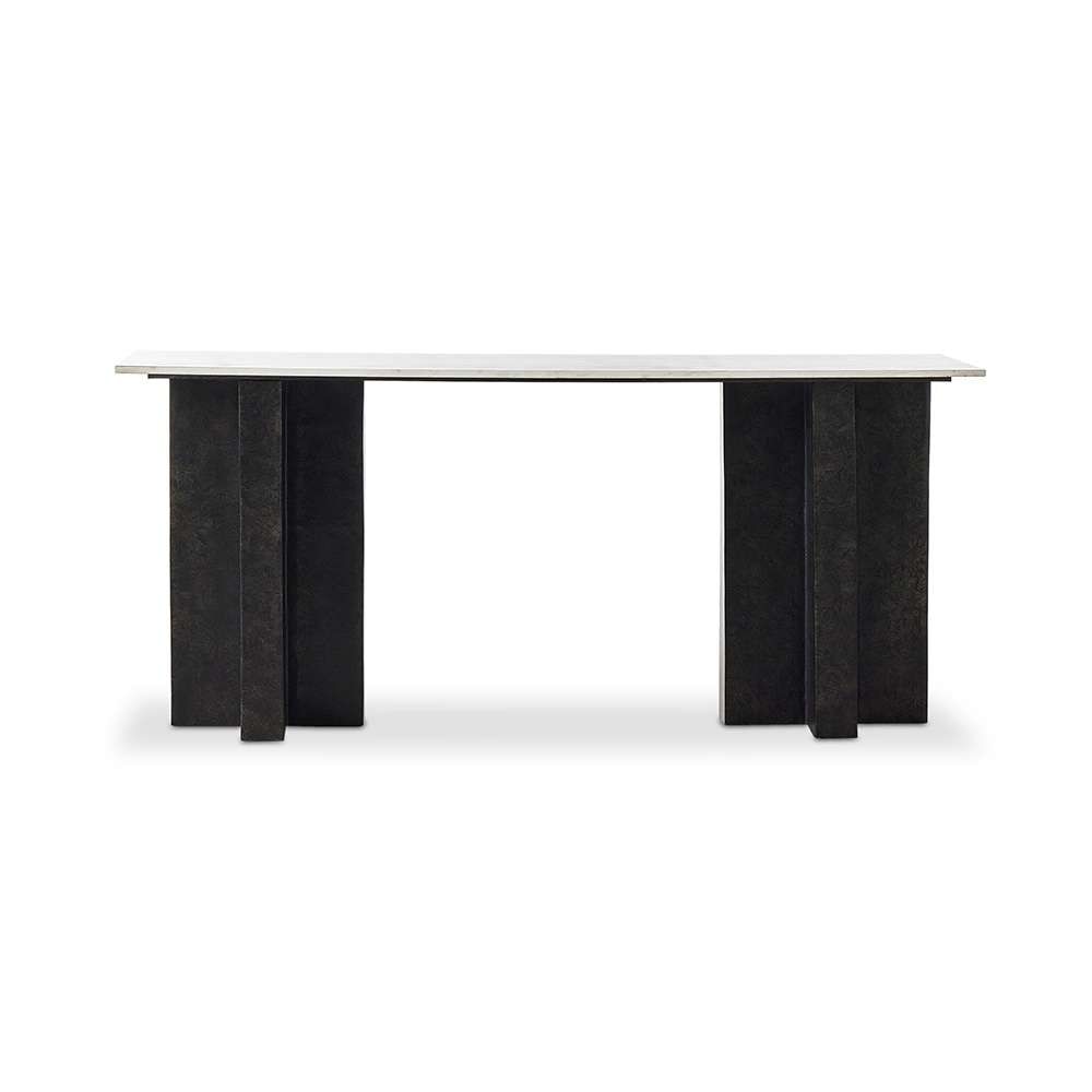 Four Hands - Marlow - Terrell Large Console Table - Polished White  - 239404-001 veiw 2