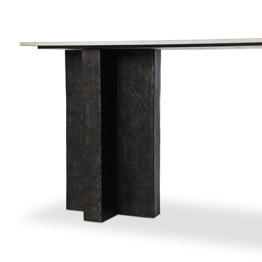 Four Hands - Marlow - Terrell Large Console Table - Polished White  - 239404-001 veiw 6