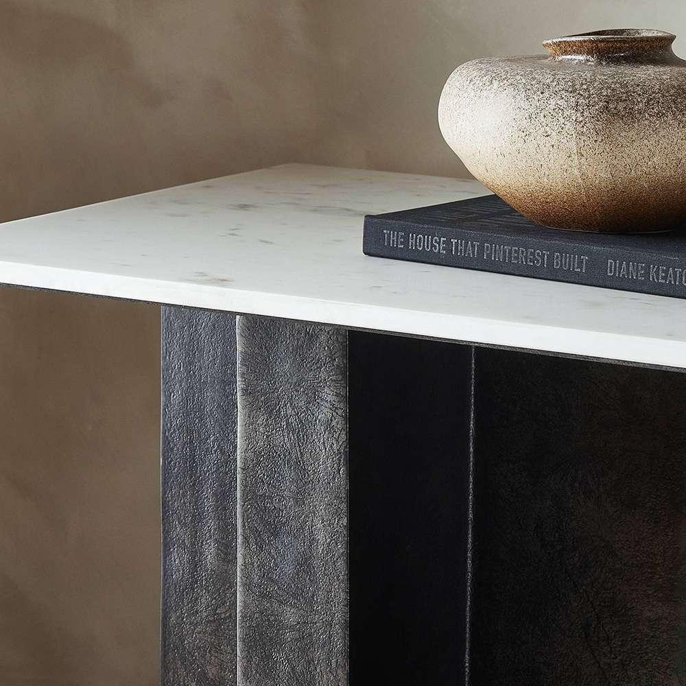 Four Hands - Marlow - Terrell Large Console Table - Polished White  - 239404-001 veiw 8